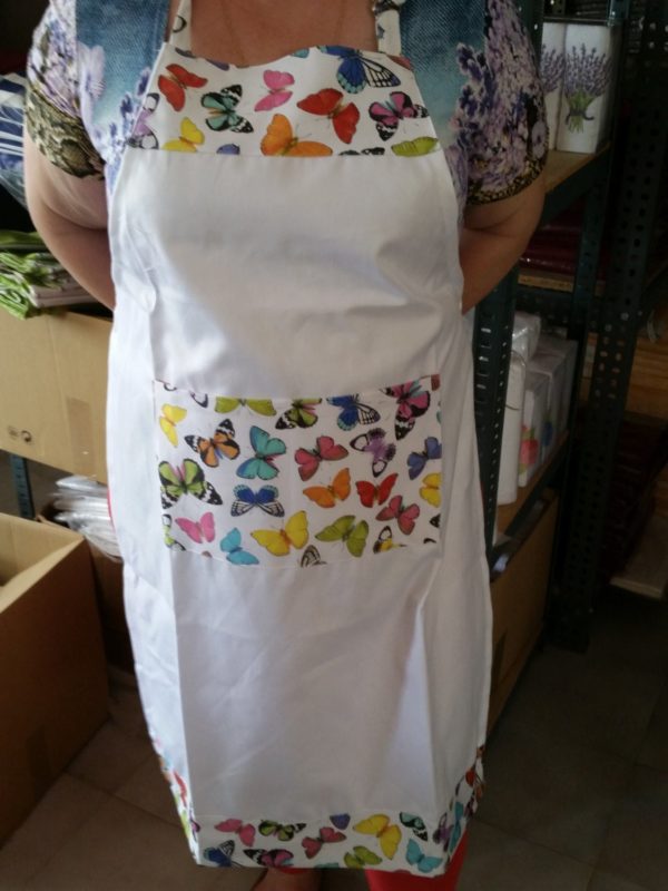 Ladies apron with printed Butterflies, multicolor butterfly aprons, kitchen acssesoris butterflies design, gifts for hostess, grandma - Image 7