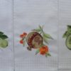 Pomegranate towel embroidery, green kiwi figs fruits kitchen decor white cotton tea towels, dishcloths, birthday gifts for friend - Image 2