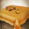 Rectangle jacquard tablecloth 70 inch Square European quality linen table cover Elegant decor festive tablecloth unique holiday gift for her