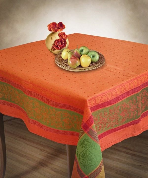 Seasonal Jacquard Tablecloth rectangle large red green cover for dining table luxury European table linens  Bright Exclusive Table Cloths