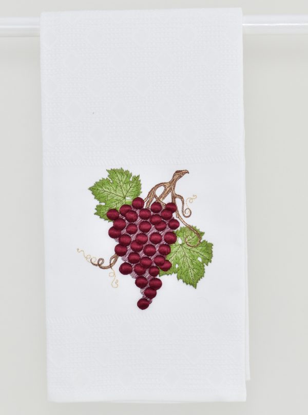 Grapes kitchen hand towel - Image 3