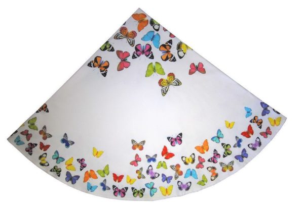 Round tablecloth with butterflies 180 cm - Image 4