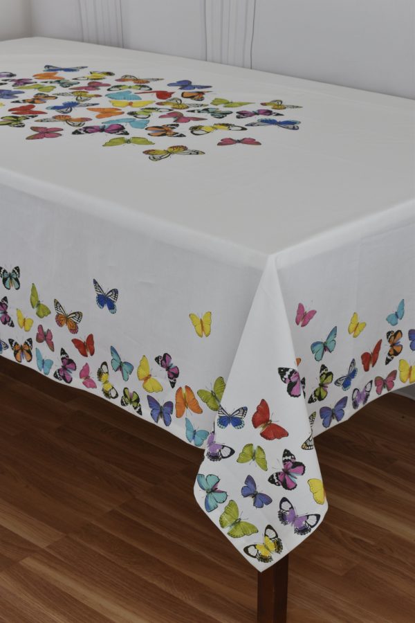 Round tablecloth with butterflies 180 cm - Image 6