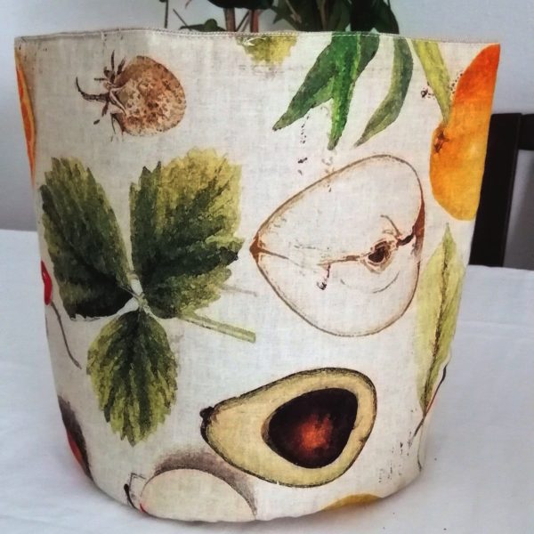 Round cotton bread basket, kitchen storage box, nuts organic storage, cookies bag, table centerpiece, kitchen Easter gift - Image 7