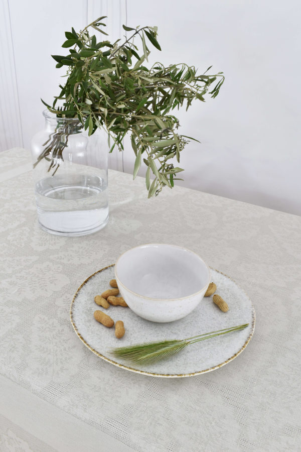 Jacquard gray Fern rectangle table cloths - Image 4