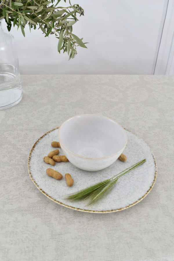 Jacquard gray Fern rectangle table cloths - Image 5