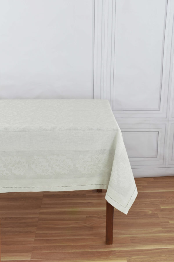 Jacquard gray Fern rectangle table cloths - Image 7