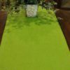 Green Pure Linen Runner 63 by 20 inches Hand made Hemstitched Table Topper Green Table Decor Toppers - Image 2