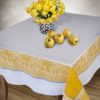 Yellow white tablecloth long rectangle jacquard tablecloths damask European dining living farmhouse decor oblong table cloths best gift idea