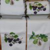 Berries fruits dish cloths, tea towels, kitchen towel, figs blackberry high quality cotton. Gift for friend mother wife sister